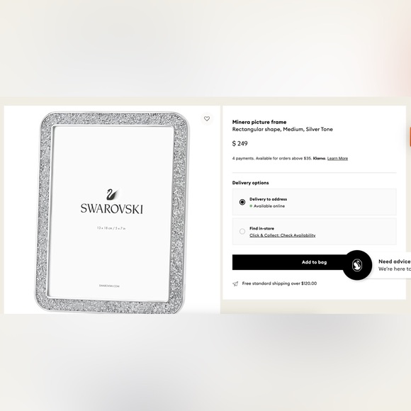 Swarovski Medium Minera Picture Frame - Picture 4 of 5